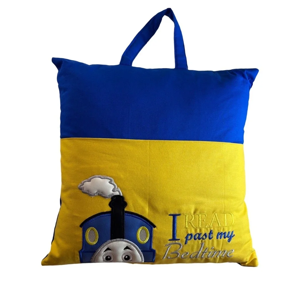 Thomas the Tank Engine Vtg Reading Pillow I Read Past‎ My Bedtime Pocket Travel